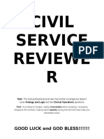 Civil Service Reviewer