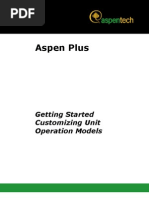 Aspen-Getting Started Customizing Unit Operation Model