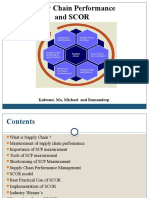 Supply Chain Performance and SCOR: Kulwant, Ma, Michael and Ramandeep