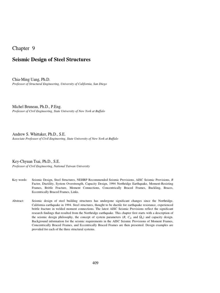 Seismic Design of Steel Structures PDF | PDF | Buckling | Beam (Structure)