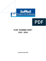 Plan Hambre Cero Guatemala 2012-2016