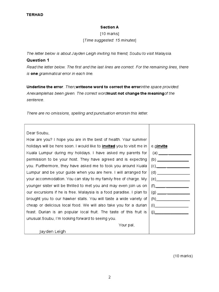 Grammatical Error Correction Exercise | PDF | Business