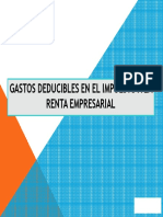 Gastos Deducibles en El Ir Empresarial 7-12-2014