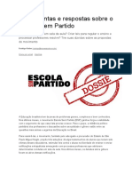 14 Perguntas e Respostas Sobre o Escola Sem Partido