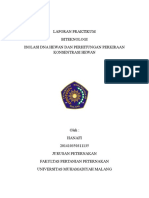 dokumen "Laporan Praktikum Biteknologi: Isolasi DNA Hewan dan Perhitungan Perkiraan Konsentrasi Hewan