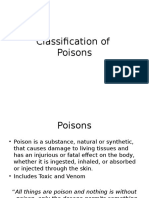 Classification of Poisons