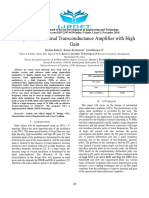 Design of Operational Transconductance Amplifier with High Gain 