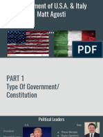 Government of U S A Italy
