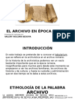 El Archivo en Época Romana