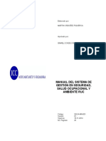 SSOA-MN-001 Sistema de Gestion en Seguridad, Salud Ocupacional y Ambiente RUC