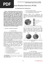 Web Attack Runtime Detection (WAR) : Mr. Pratik Kadam, Prof. Neelkamal More