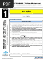 Prova - Nutricao - Tipo 1 - Ufal