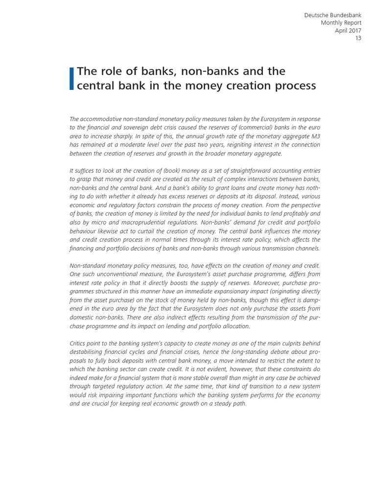 the-role-of-banks-non-banks-and-the-central-bank-in-the-money-creation