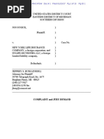 New York Life History of Slavery and Racism Continues With Three New Lawsuits Ketler Bosse, Jon Sugick and Eugene Mitchell (Sugick 2017-CV-10211 (ED MIch) )