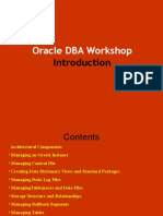 Oracle DBA Workshop I - Introduction