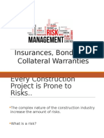 Risk Management - Insurances, Bonds and Collateral Warranties-1