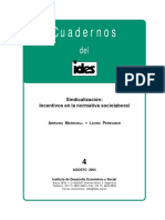 Cuaderno4 - Marshall - Perelman Sindicalizacion PDF