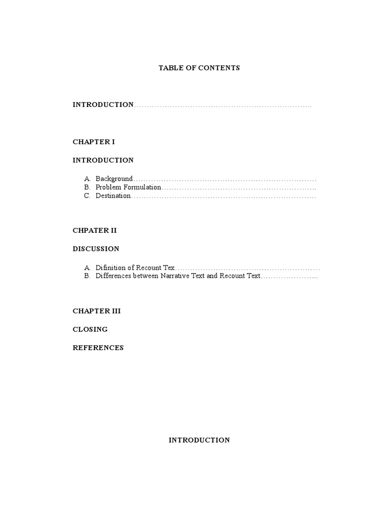 Makalah Recount Text Ellipsis Narrative