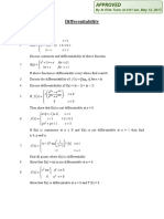 Worksheets On Differentiability (22!09!15)