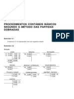 Capítulo 3 - Procedimentos Contábeis Básicos Segundo o Método Das Partidas Dobradas