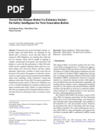 Download Toward the Human-Robot Co-Existence Society - On Safety Intelligence for Next Generation Robots 2009 by Franck Dernoncourt SN34807600 doc pdf