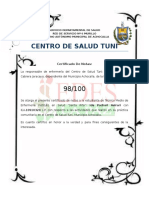 Certificado Notas