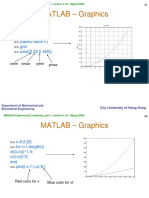 MATLAB - Graphics: Plot (T, V) Title ('V Versus T') Xlabel ('Value T') Ylabel ('Value V') Grid Axis ( (0 22 0 450) )