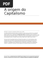 A Origem Do Capitalismo