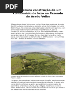 A Polêmica Construção de Um Condomínio de Luxo Na Fazenda Do Arado Velho