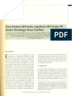 Cruz, Victor de La-Una Lectura Del Mapa Zapoteco de Santo Domingo Nia Gehui