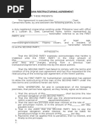 Loan Restructuring Agreement