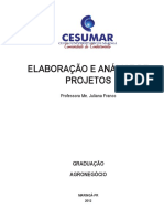 Elaboração e análise de projetos agropecuários