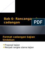 Bab 6-Kajian Tindakan (Rancangan Dan Cadangan)