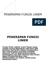 Kuliah 02 Penerapan Fungsi Linier