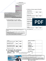 Exercices de Compréhension Écrite- La Nourriture Et Les Moyens de Transport