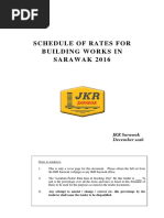 Sarawak Building Works Rate