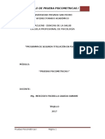 Modulo Pruebas Psicometricas I