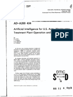 Artificial Intelligence For U.S. Army Wastewater Treatment Plant Operation and Maintenance