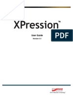 XPression User Guide3500DR 001 3.1