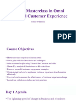 3 Day Masterclass in Omni Channel Customer Experience: Course Workbook