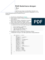 Membuat CRUD Sederhana Dengan CodeIgniter