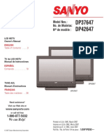 Dp37647ar 37 Integrated Digital Flat Panel LCD Hdhdmi TV