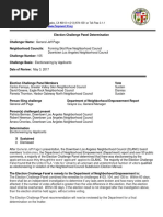 SRNC Subdivision Election Challenge Panel Determination 105 050317