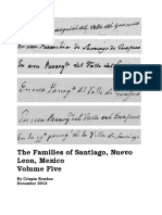 Families of Santiago, Nuevo Leon, Mexico Volume Five (1835-1841