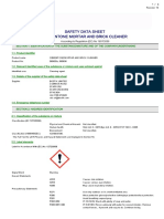 Brick Cleaner MSDS