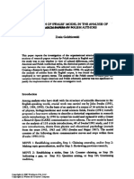 Application of Swales' Model in Analysis of Research Papers