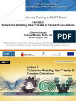 Fluent-Intro 14.5 L03 Turbulence&HeatTransfer&Transient PDF