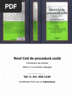 Noul Cod de Procedura Civila Vol II Art. 1-455 2016