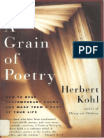 Herbert R. Kohl A Grain of Poetry How To Read Contemporary Poems and Make Them A Part of Your Life