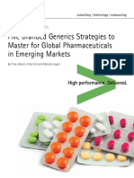 Accenture Five Branded Generics Strategies Pharmaceuticals in Emerging Markets